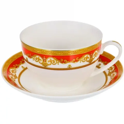 Чайный набор чашка 240мл + 2 блюдца 123-16007