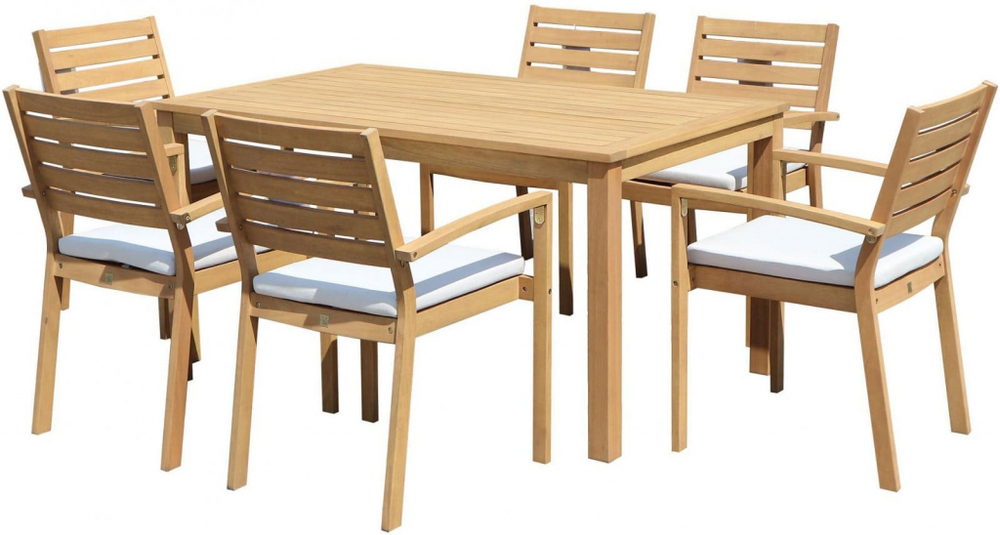 Стол деревянный обеденный Tagliamento Liam, натуральный