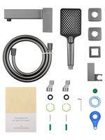 Смеситель для душа WONZON & WOGHAND CUBE 2.0, Темный графит (WW-88048068-BGM)