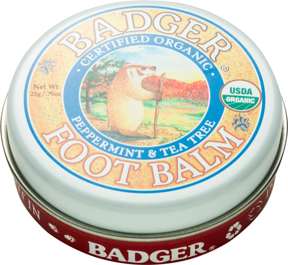 Badger Balm - глубоко увлажняющий лосьон для сухих и потрескавшихся ног /   21  g  / GTIN 0634084025125