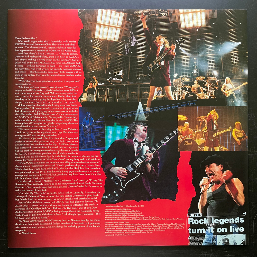 AC/DC ‎– The Razors Edge (Европа 2024г.) Gold