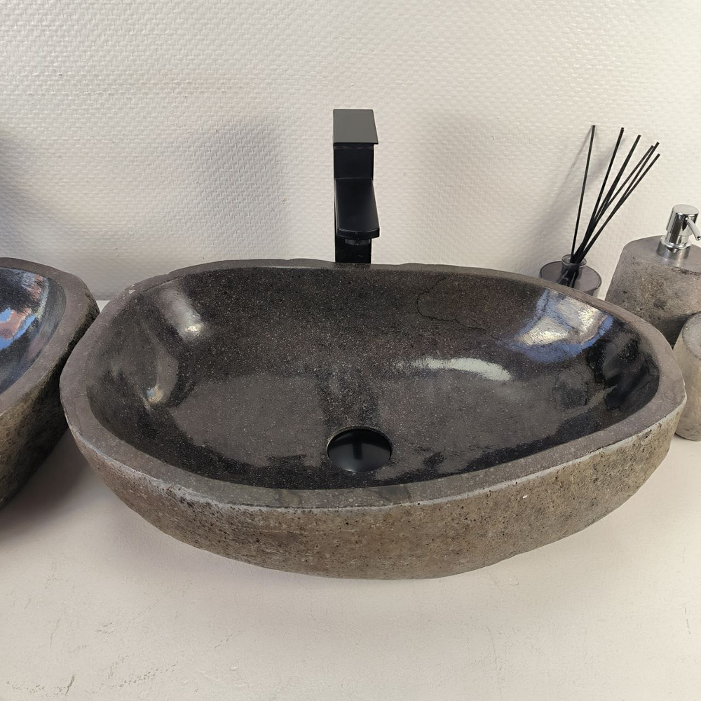 Раковина из речного камня ПАРА! RS-65478 55*36*15 0865