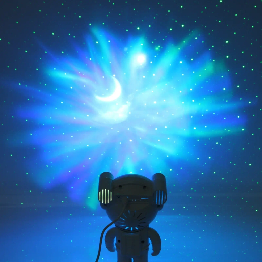 Световой прибор Лазер «Космонавтика» 20*11,5*10 см, Bluetooth, TF Card, пульт д/у, питание от USB (Type-C)