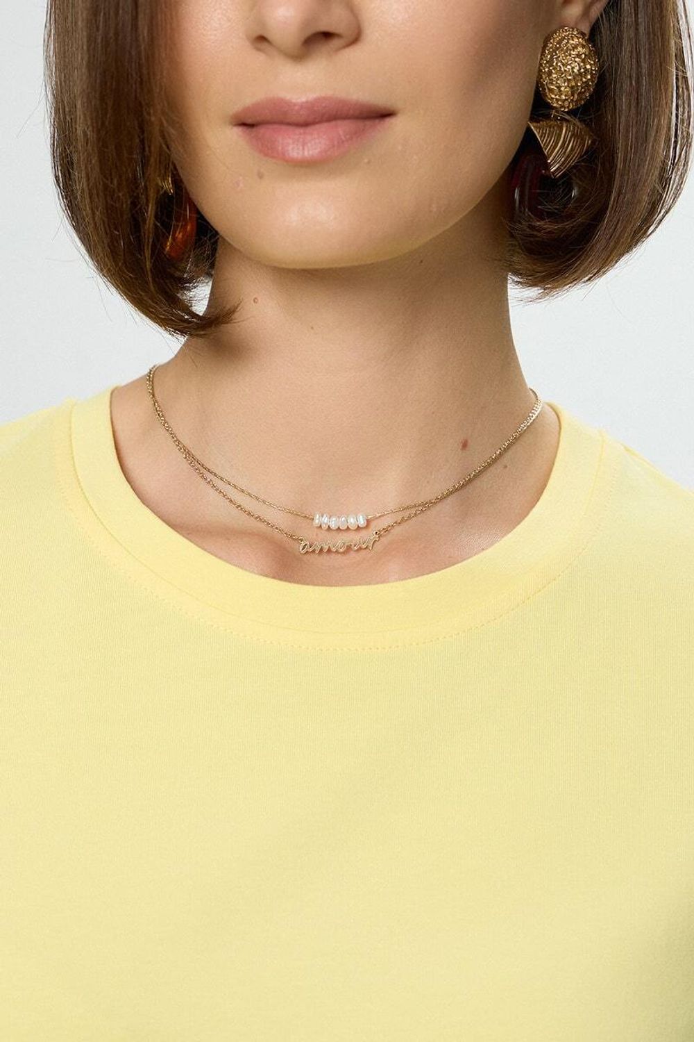 Футболка прямая насыщенный лимонный