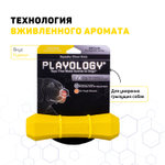 Playology  жевательная палочка SQUEAKY CHEW STICK для собак средних и крупных пород с ароматом курицы, большая, цвет желтый