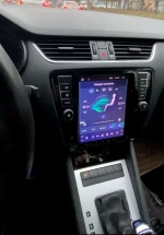 Магнитола для Skoda Octavia A7 2013-2020 (кондиционер) - Teyes TPRO 2 монитор 9.7" QLED в стиле "Тесла" на Android 10, TS10, 4G SIM-слот