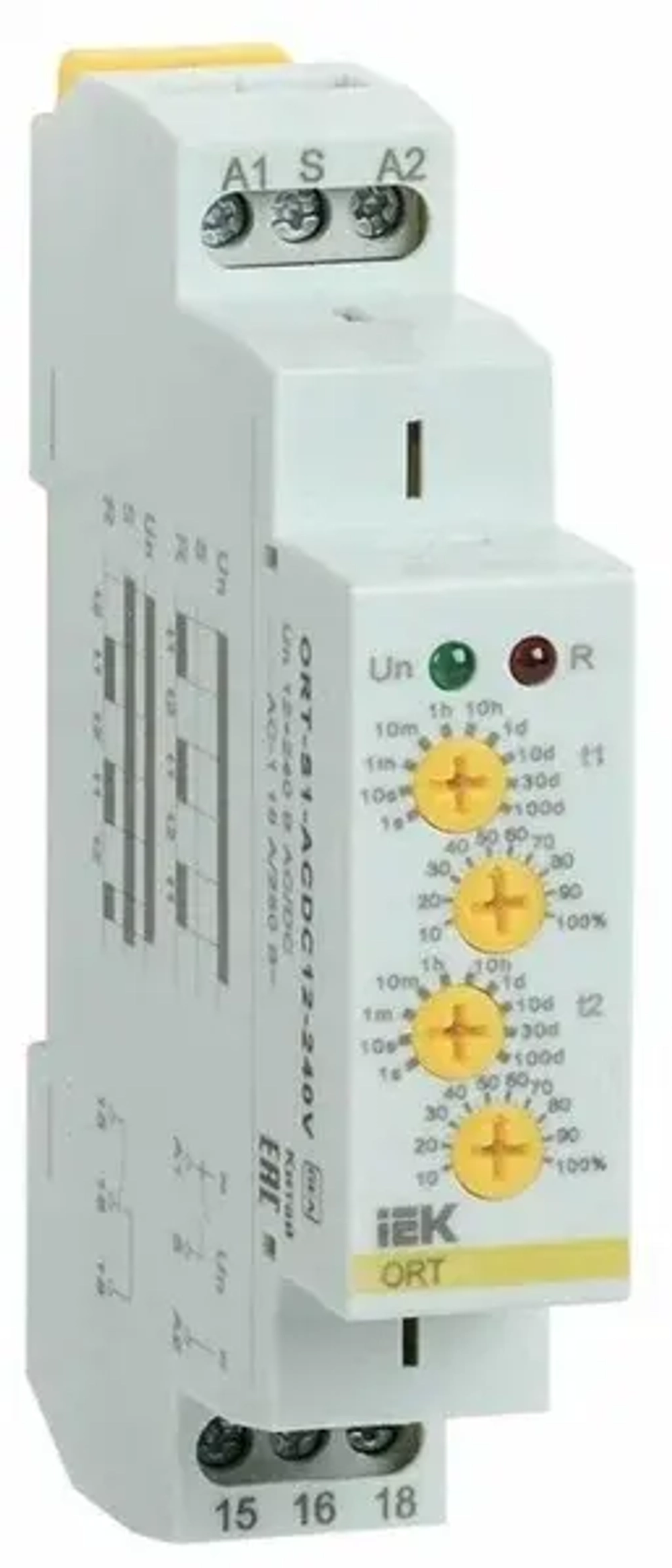 Реле циклическое ORT. 1 конт. 12-240 В AC/DC IEK ORT-S1-ACDC12-240V