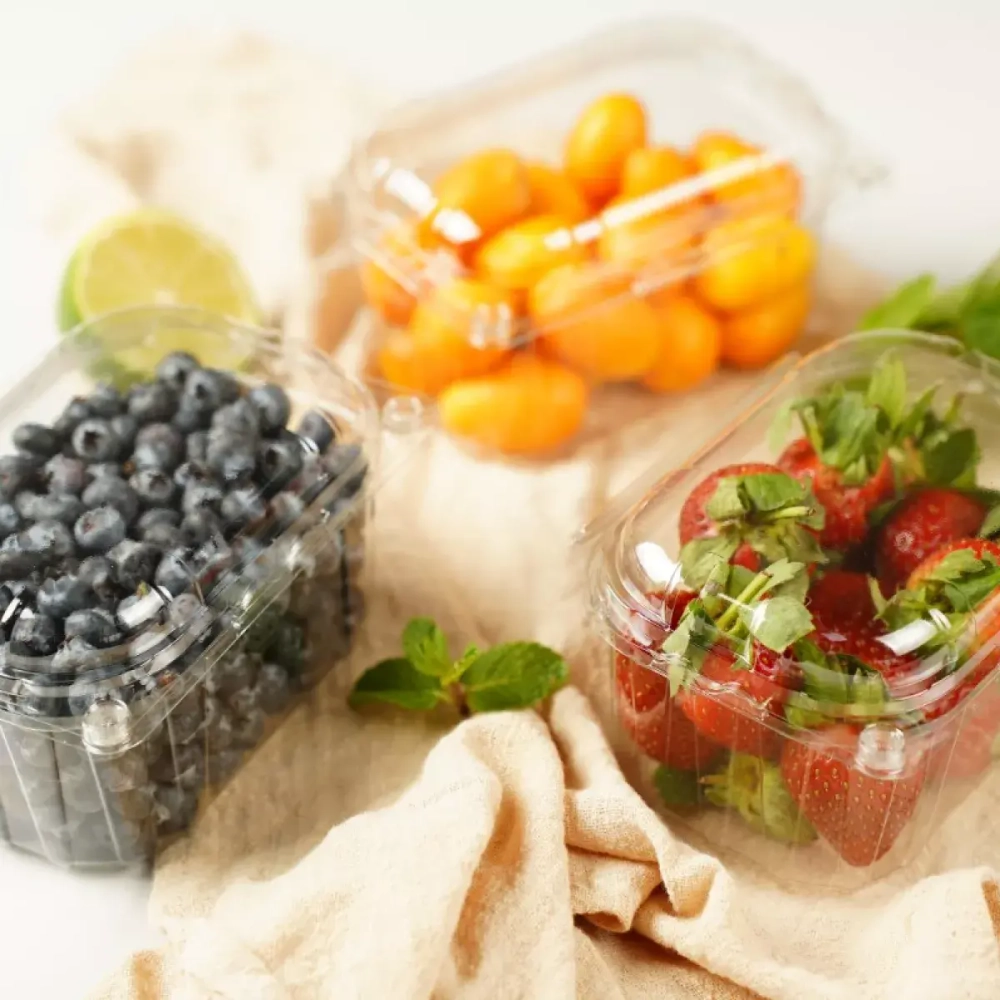 Контейнер для фруктов/овощей 250гр (ПЭТ) с крышкой (125*95*75) 480шт/кор. 250 ЮПРКФ