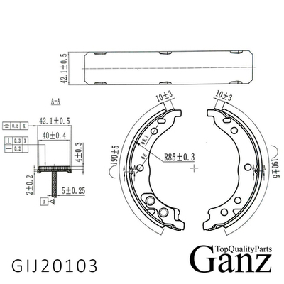 Колодки барабанные CITROEN/FIAT/PEUGEOT all Bus 942006 GANZ GIJ20103