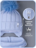 Шапка для девочки зимняя вязаная и снуд