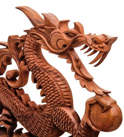 17-134 Панно резное «Дракон» (суар, о.Бали)