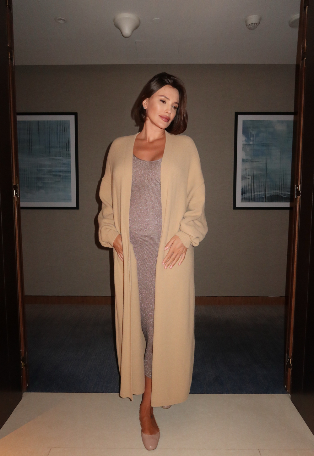 Кардиган в цвете кэмел