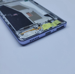 Tecno Camon 30S (CLA5) - Дисплейный модуль в сборе + шлейф кнопок + кнопки (в рамке) (АСЦ)