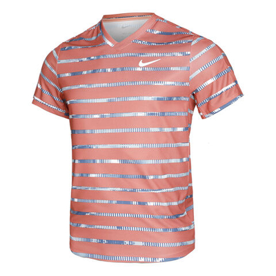 Мужское теннисное поло Nike Court Dri-Fit Victory Men - Apricot, Blue