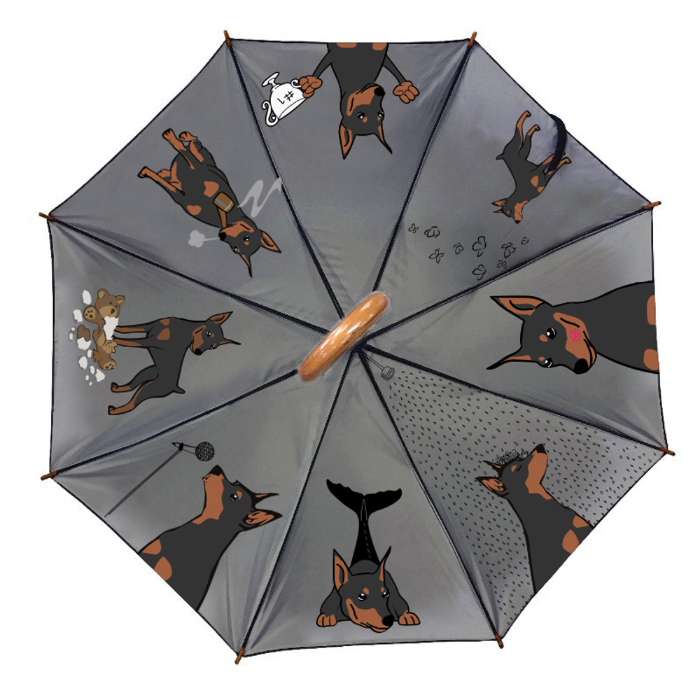Зонт "Веселые Цвергпинчеры"