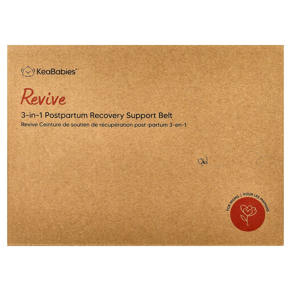 KeaBabies, Revive, повязки для поддержки послеродового восстановления 3 в 1, M/L, классическая слоновая кость, 1 набор