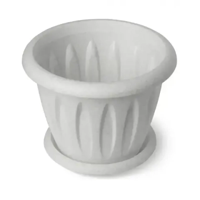 Горшок для растений Фелиция мрамор 10,4л Д320 с поддонником С106М