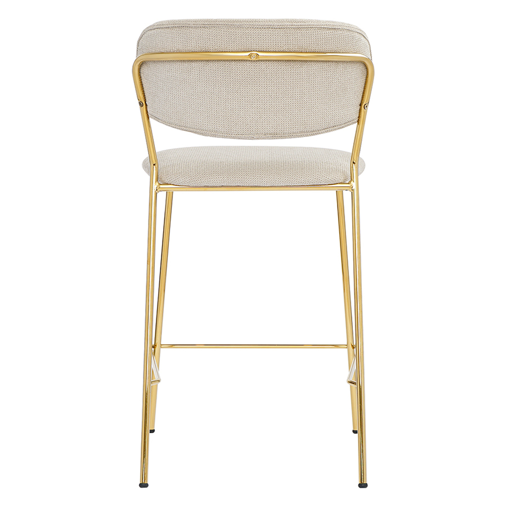 Стул полубарный Bergenson Bjorn Eirill, шенилл, серый