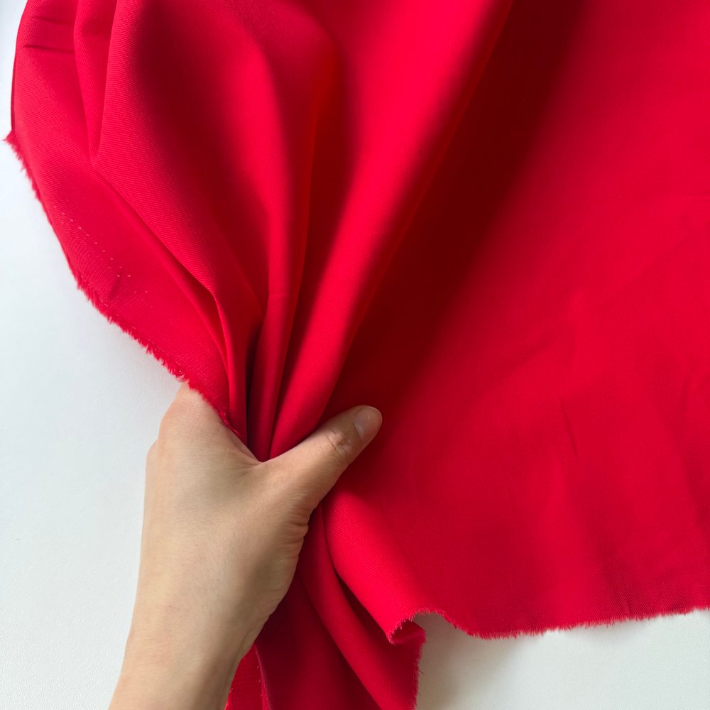 Джинса хлопковая (плотность 195 гр/м2) Алая