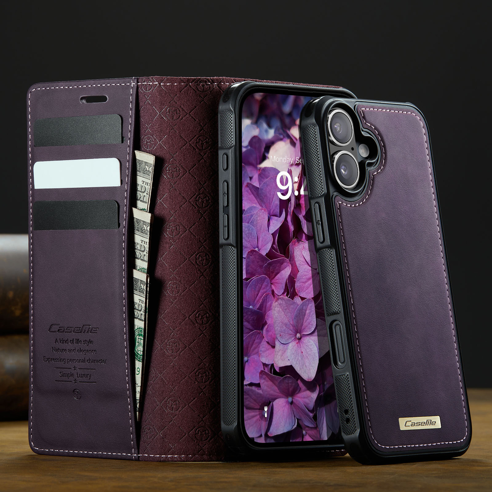 Чехол-кошелек CaseMe 2 in 1 MagSafe iPhone 16