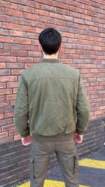 Куртка-бомбер утеплённый олива