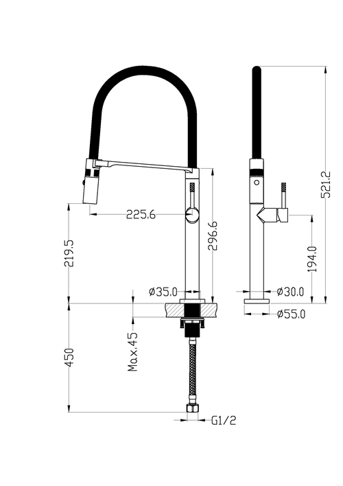 Boheme Смеситель для кухни UNO GOLD