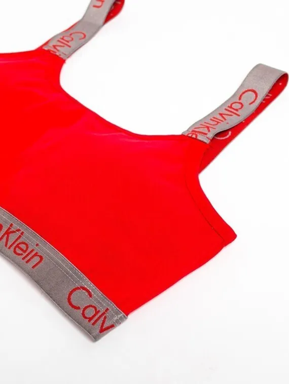 Комплект женский (топ, трусы), цвет красный МИКС, размер 44-46