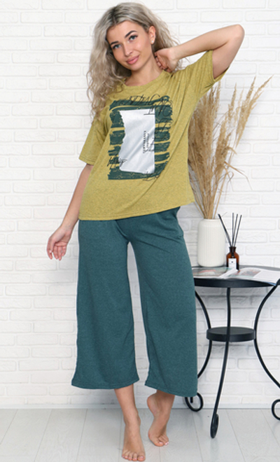 Пижама женская "3612 К.П" бриджи (Дарья)