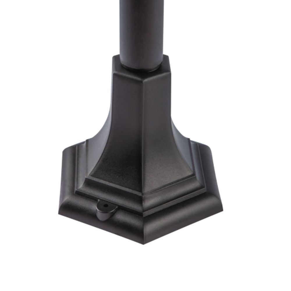 Садово-парковый светильник ЭРА «Валенсия 3» НТУ 07-60-004 черный 6-гранный напольный IP44 Е27 max 60Вт | Садово-парковые светильники