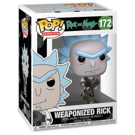 Фигурка Funko POP! Animation Rick & Morty Weaponized Rick (172) 12439 / Фигурка Фанко ПОП! по мотивам мультсериала "Рик и Морти", Рик. Товар уцененный