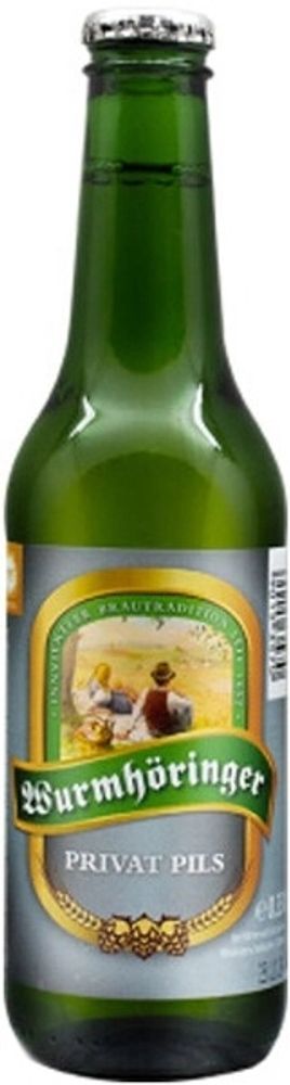 Пиво Вурмхёрингер Приват Пилс / Wurmhoringer Privat Pils 0.33 - стекло