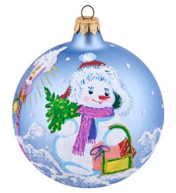 Элита НФШ-1663/1 Ел.украшение Шар «Снеговик» 100 мм