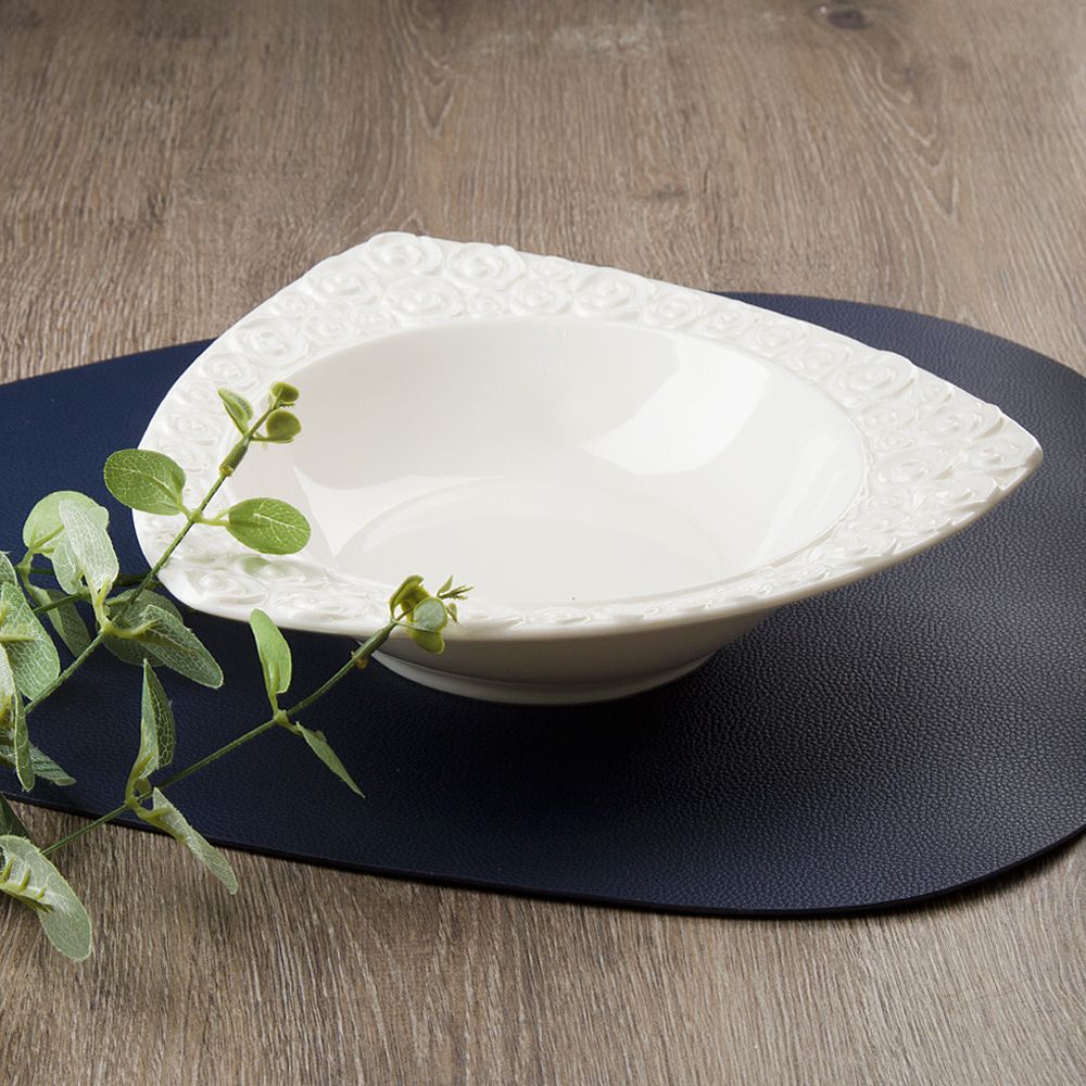 Салатник " " 22*22*6см. v=500мл.(min6) (фарфор) (транспортная упаковка)