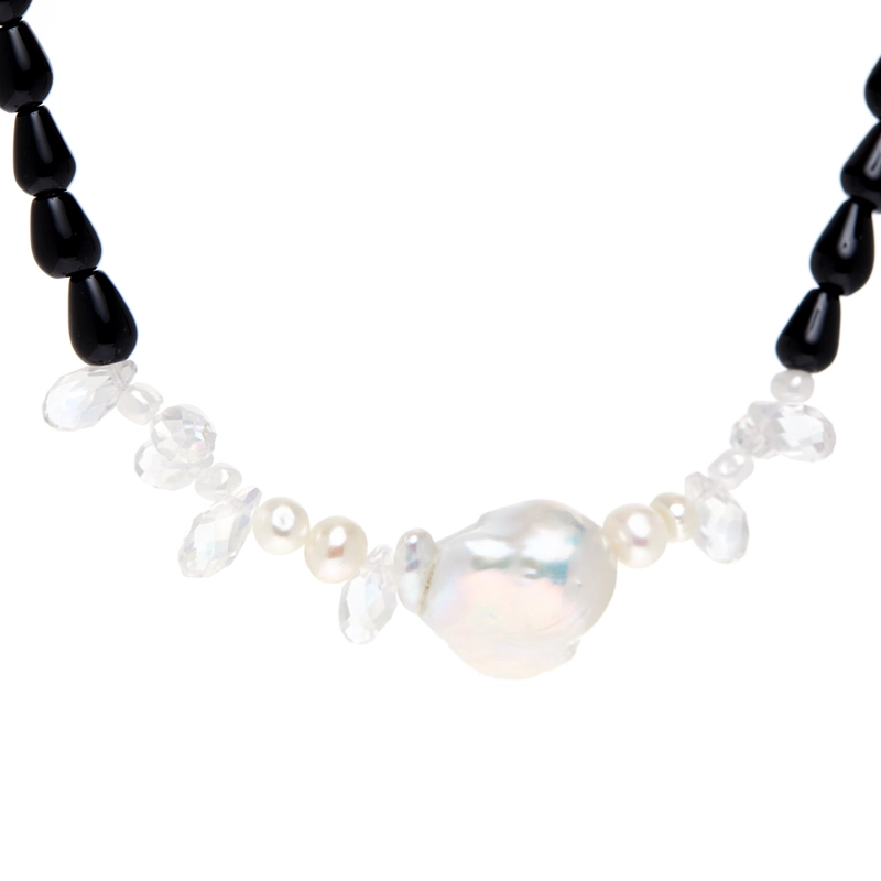 Колье Чёрный Жемчуг и Бриллиант