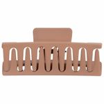 Краб для волос 8,5 см, soft-touch, коричневый, MONTE VITA, 457001