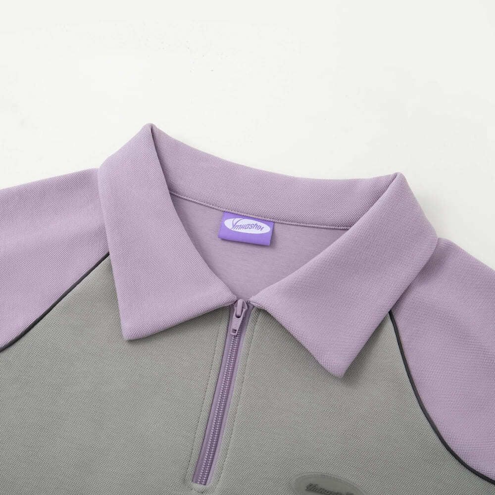 Толстовка Ymkashix College star фиолетовая / серая