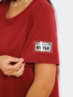 Платье хлопок однотон большие размеры