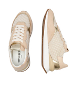 Кроссовки RUNNING IN TESSUTO TWINSET - бежевый(241TCT098)