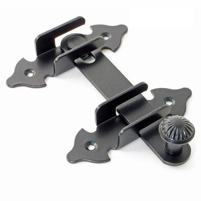 Щеколда малая НОЭЗ ЩМ-120-SL черный матовый (015643)