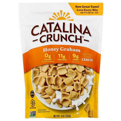 Catalina Crunch, Keto Friendly Cereal, Honey Graham, 255 г (9 унций)