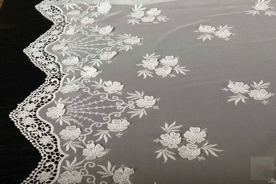 Тюль Мари французская сетка грек (экрю)