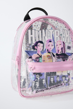 ZARA РЮКЗАК KPOP DEMON HUNTERS™ NETFLIX ©, СЕРЕБРИСТЫЙ