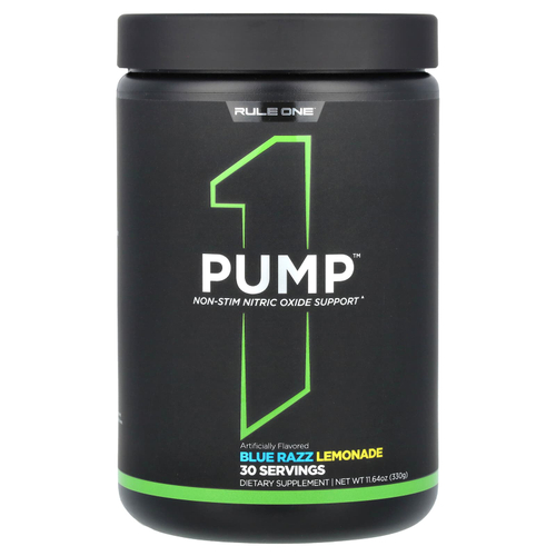 Rule One Proteins, Pump, лимонад с голубой малиной, 330 г (11,64 унции)