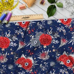 Ткань мембрана следящие за тобой реалистичные розы