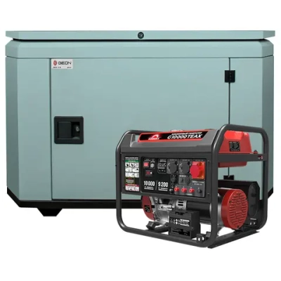 Генератор бензиновый SUNREKA G10000TEAX с кожухом Geon 1400SS RAL 7031