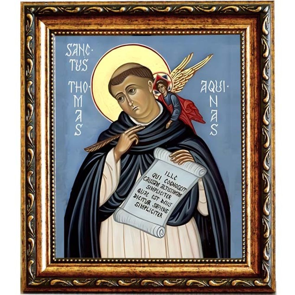 Фома Аквинский. Икона на холсте.