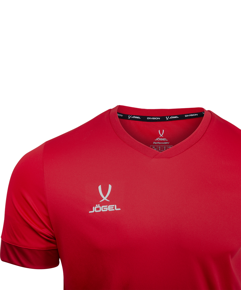 Футболка игровая DIVISION PerFormDRY Union Jersey, красный/ темно-красный/белый, детский