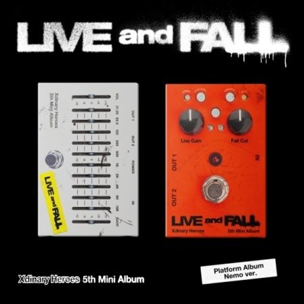 Альбом XDINARY HEROES - LIVE AND FALL 5th Mini Album PLATFORM ALBUM NEMO 2 VersionSET