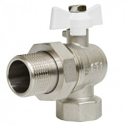 Кран шаровой (американка) 3/4" ВН угловой STI