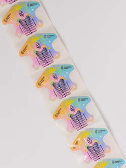 Форма цветная на бумажной основе